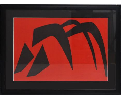 Calder, Alexander (1898 Lawnton - New York 1976) Ohne Titel. Farblithographie (Mittelfalz, min. Altersspuren), aus "Derriere 