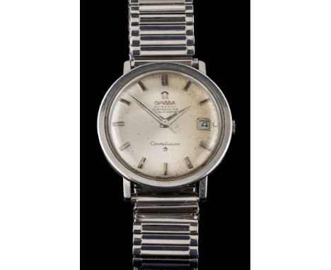 Omega. A gentleman's stainless steel 'Omega automatic chronometer constellation' wristwatch: circa 1966, the circular dial wi