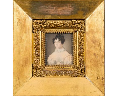 English School 17th Century - A miniature portrait of a gentleman, said to be Ashburnham Toll of Greywell Hampshire,: head an