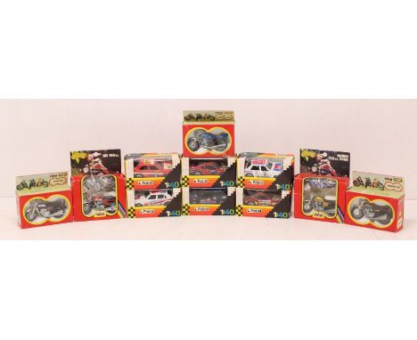 Polistil: A collection of six boxed Polistil 1/40 Scale Diecast Serie E models, together with a collection of five boxed Poli