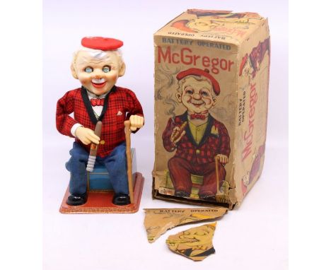 Rosko: A boxed Rosko, battery operated, McGregor, numbered 078, battery box appears clean, in need of service. Box is origina