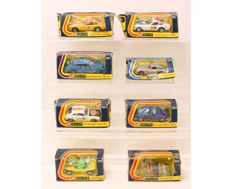 Corgi: A collection of assorted boxed Corgi Toys vehicles to include: Rolls Royce Silver Shadow, Targa 911S, Mercedes-Benz 35