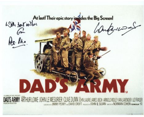 Dad's Army comedy movie, a spin-off from the 1970's series 8x10 photo signed by Private Pike actor Ian Lavender. Good conditi
