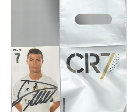 Cristiano Ronaldo Signed 17-18 Real Madrid Home White Jersey Autograph COA