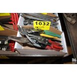 ASSORTED CHANNEL LOCKS AND SNIPS
