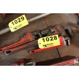 (3) ASSORTED PIPE WRENCHES