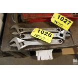 (3) 12" ADJUSTABLE WRENCHES