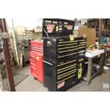 HOMAK PORTABLE TOOL CHEST, SIXTEEN DRAWER, BALL BEARING SLIDES, WITH ASSORTED CONTENTS 40" X 18" X