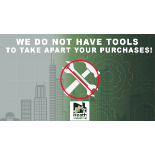 You May Need Tools To Pickup Your Items.
