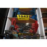 ASSORTED T-HANDLE ALLEN WRENCHES