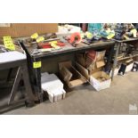 STEEL SHOP TABLE 59" X 30" X 34"