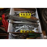 ASSORTED COMBINATION AND OPEN ENDED WRENCHES