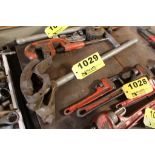 (2) CONDUIT/TUBING BENDERS, 1/2 AND 3/4" (MISSING ONE HANDLE)