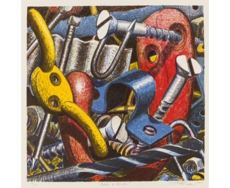 NO RESERVE δ Chris Plowman (1952-2009)Odds and EndsLithograph printed in colours, 1987, signed, dated, titled and numbered fr