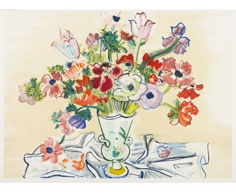 δ Raoul Dufy (1877-1953) (after)AnémonesLithograph printed in colours, 1942/2004, numbered from the edition of 250 in pencil,