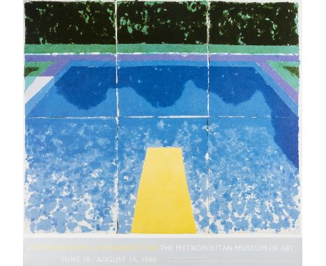 David Hockney (b.1937) (after)A poster for David Hockney: A RetrospectiveOffset lithographic poster printed in colours, 1988,