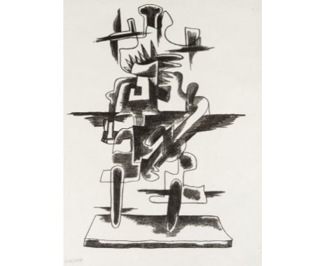 δ Ossip Zadkine (1888-1967)Le Merveilleux RadeauLithograph, 1974, numbered in roman numerals from the edition of XXV in penci