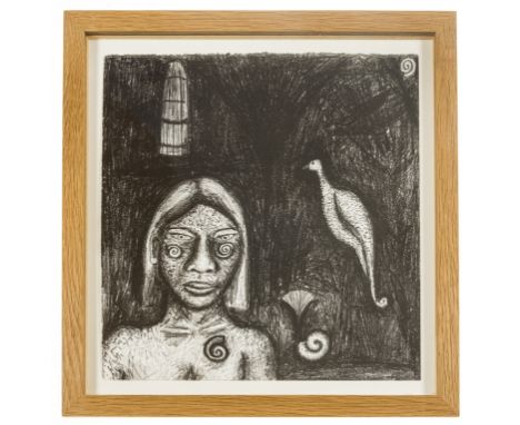 NO RESERVE δ Andrew Stahl (b.1954)Night AngelLithograph, 1987, signed, dated and numbered from the edition of 48 in pencil ve