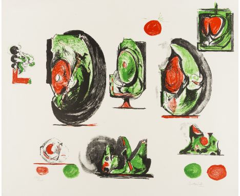 δ Graham Sutherland (1903-1980)Study Boards (Tassi 116)Lithograph printed in colours, 1971, signed and numbered from the edit