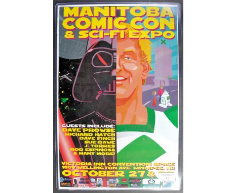 Estate of Dave Prowse - Star Wars - Fan Art - a limited edition artwork print featuring the poster for Manitoba Comic Con &am