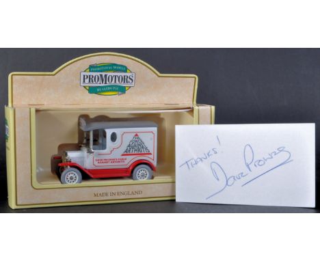 Estate of Dave Prowse - Lledo Promotors - One of Prowse's own Lledo Promotors diecast models, featuring artwork for Prowse's 