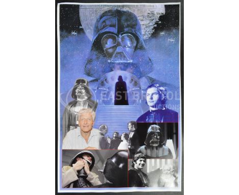 Estate of Dave Prowse - Star Wars - Fan Art - a digital composite artwork print showing Prowse in various behind-the-scenes i