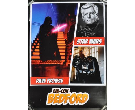 Estate of Dave Prowse - Star Wars - Dave Prowse (1935-2020) - autographed appearance poster from Prowse's final ever conventi