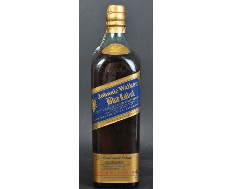 Estate of Dave Prowse - a bottle of Johnnie Walker Blue Label Scotch Whisky, presented to Prowse some years ago. Bottle No. V