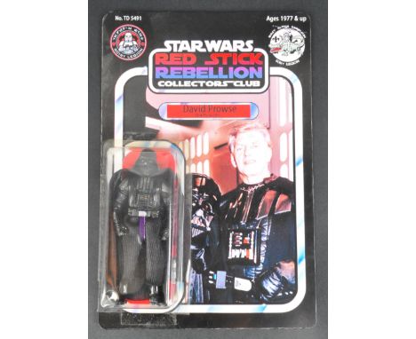 Estate of Dave Prowse - a 501st Legion ' Red Stick Rebellion Collectors Club ' custom Kenner type carded MOC action figure ' 