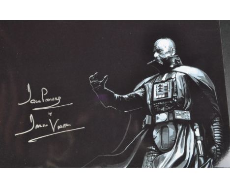 Estate of Dave Prowse - Star Wars - Dave Prowse (1935-2020) - autographed 8x12" black and white art photograph showing a helm