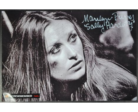 Estate of Dave Prowse - Marilyn Burns (1949-2014) - Texas Chainsaw Massacre - scarce 8x12" black and white photograph from th