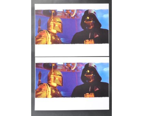 Estate of Dave Prowse - Fan Art - Star Wars - The Empire Strikes Back - a pair of digital artwork prints by an unknown artist