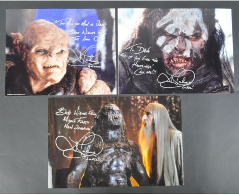 Estate of Dave Prowse - The Lord Of The Rings - Lawrence Makoare (various roles) - a collection of 8x12" and 8x10" signed pho