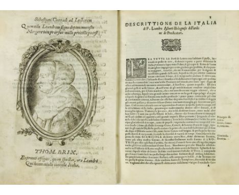 ALBERTI, Leandro. Descrittione di tutta Italia… nella quale si contiene il sito di essa, l’origine, Et le Signorie delle Citt