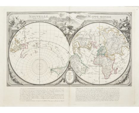 SANTINI, Paolo. Atlas universel dressé sur les meilleures cartes modernes. Venezia, Santini, 17762 vols, Folio, 540 x 395 mm.