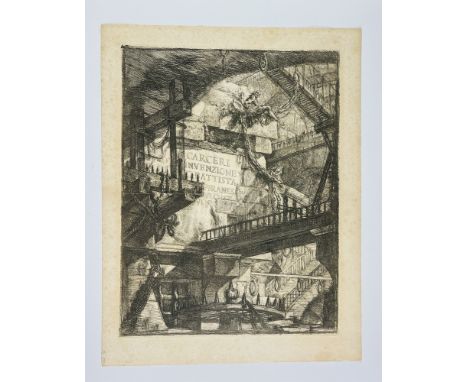 PIRANESI, Giovanni Battista. Carceri. D'Invenzione di G. Battista Piranesi Archit. Vene. Parigi, Firmin Didot, tra il 1807 e 