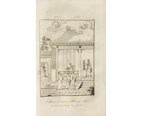 PAUTHIER, Guillaume. Chine. Paris, Firmin Didot, 18378vo; mm. 215x135. Publisher's binding. 72 steel plates and one folded ma