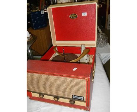 A Dansette record player, untested