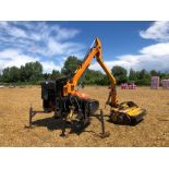 2003 Noremat Tonica hedge cutter with Bomford Pro-Cut 1.3m flail head. Serial No: 9021602. N.B: Manu