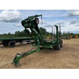 2007 Heath Super Chaser QM twin axle bale chaser on 560/60R22.5 wheels and tyres, hydraulic brakes,