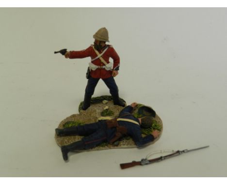 Five Britains boxed Zulu War sets No. 20123 'A Pistol Indeed' three pieces 20069 'Stretcher Bearer' set 20004 Osprey Art 'War