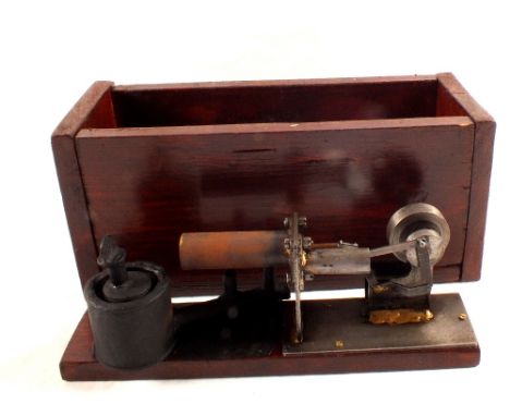 A scratch built stationary hot air engine