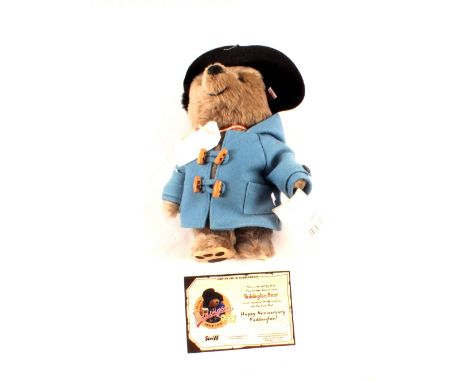 A Steiff Paddington Bear limited edition, No.00690 in Steiff bag with certificate