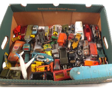 Various Corgi, Dinky and other die cast models (two boxes)