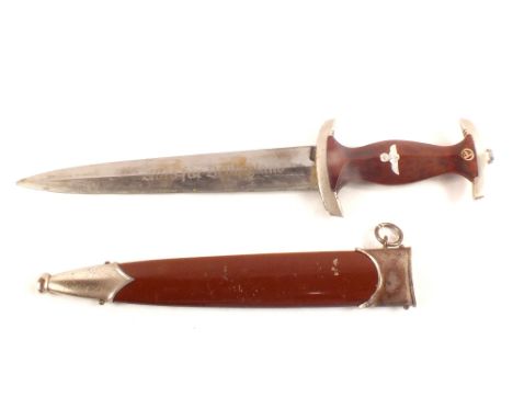 A Third Reich era S.A. dress dagger with scabbard blade with RZM mark and dated 1940