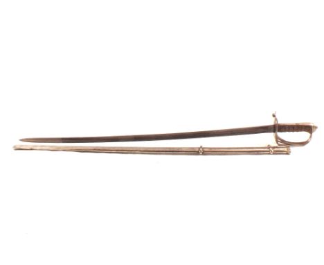 A Victorian Rifle Brigade sword (bearing owners initials) by Wilkinson No.22605 circa 1878 with scabbard