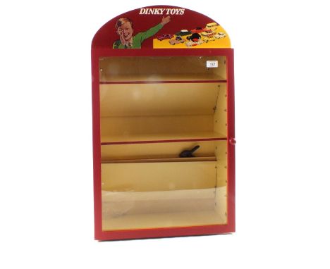 A Dinky Toys five shelf collectors case