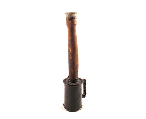 A German WWI stick grenade, all original but head refinished