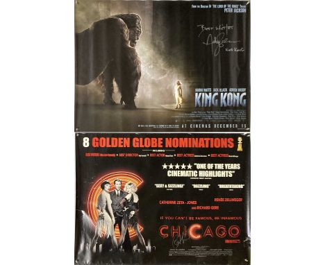 Four rolled UK quad posters (approx 30 x 40") each signed. To include: The Inlaws signed by Michael Douglas, King Kong signed