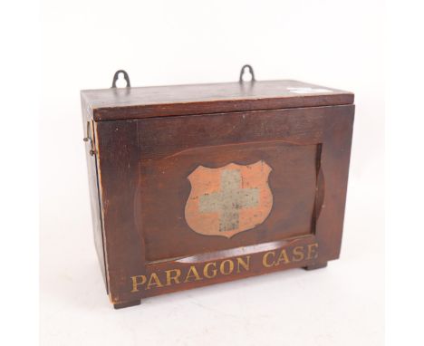 A Vintage wall-hanging First Aid Box "Paragon Case", early 20th century, width 24cm 